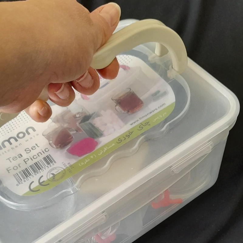 سرویس چایخوری مسافرتی ۴ نفره لیمون