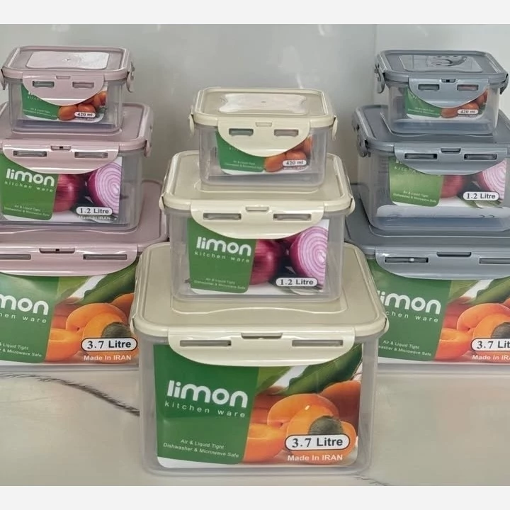 ظروف نگهدارنده لیمون ۶ تیکه و ۳ سایز