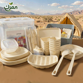 سرویس ظروف مسافرتی ۶ نفره ۶۰ پارچه لیمون